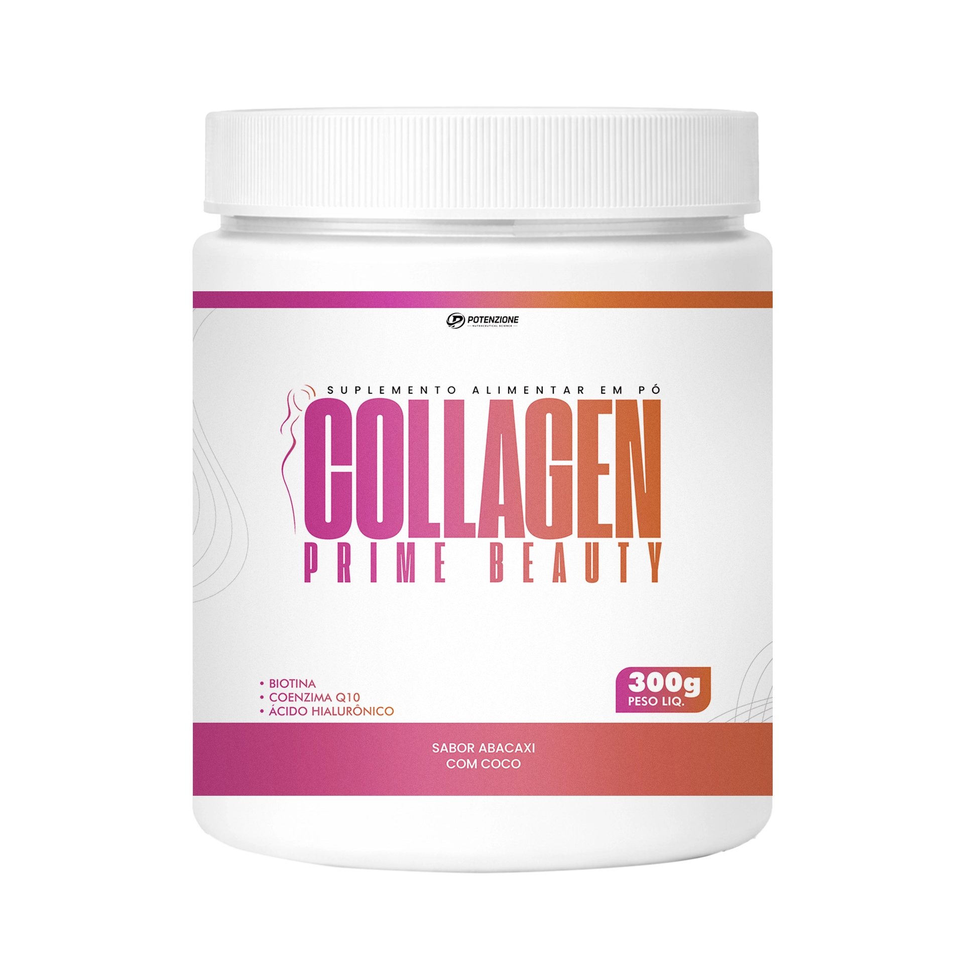 Collagen Prime Beauty (300g) Sabor Abacaxi com coco