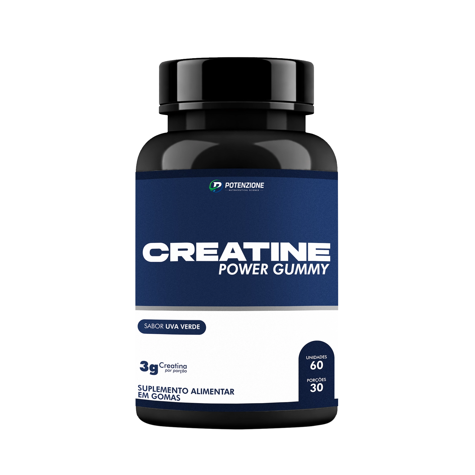Creatine Power Gummy (60 Gomas) Sabor Uva Verde